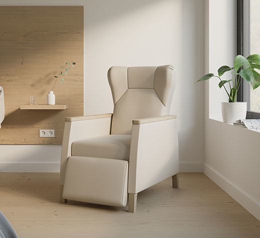 Maloy recliner in healthcare space